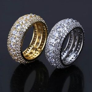 High Quality Iced Out 5 Layer CZ Ring